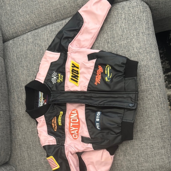 Pink and Black Racing Jacket - Picture 3 of 8